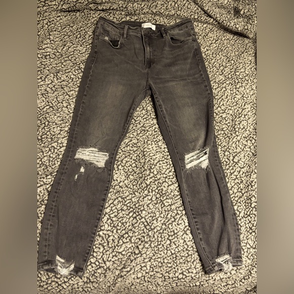 Vervet boutique destructed jeans dark gray size 32 - Picture 2 of 5